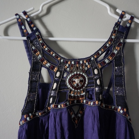 NWT FREE PEOPLE VISION Quest Embellished Tank Top - Picture 2 of 6